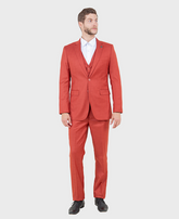 rust red mens suit